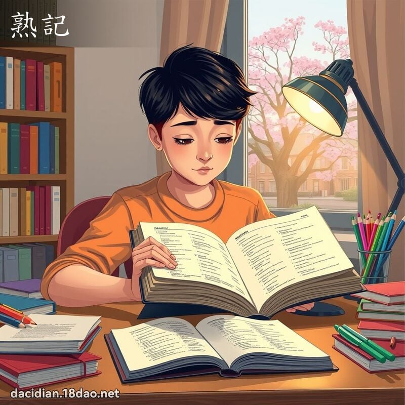 熟記 - 國語大辭典配圖