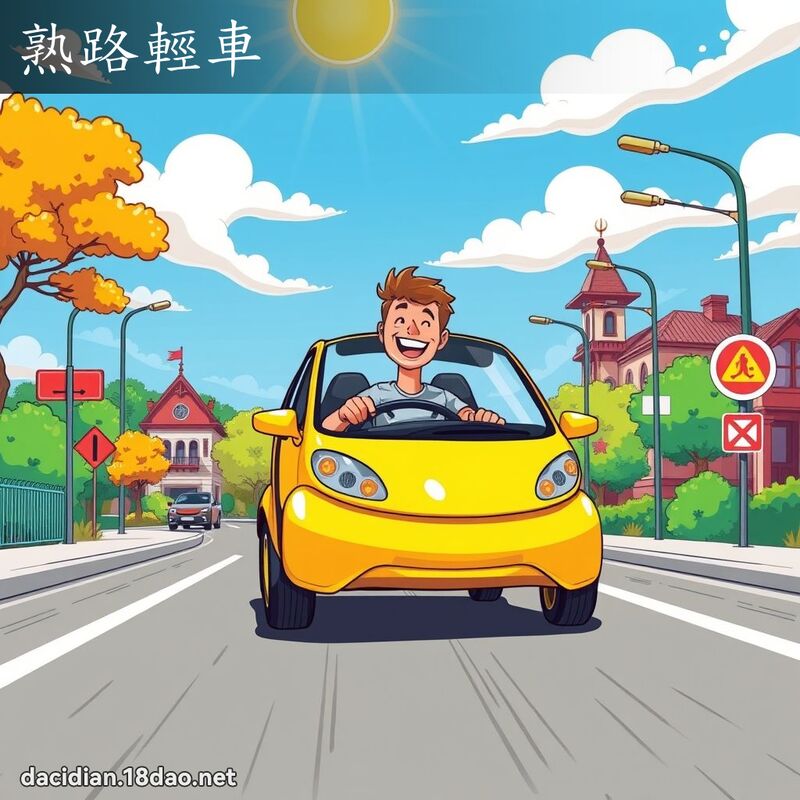 熟路轻车 - 国语大辞典配图
