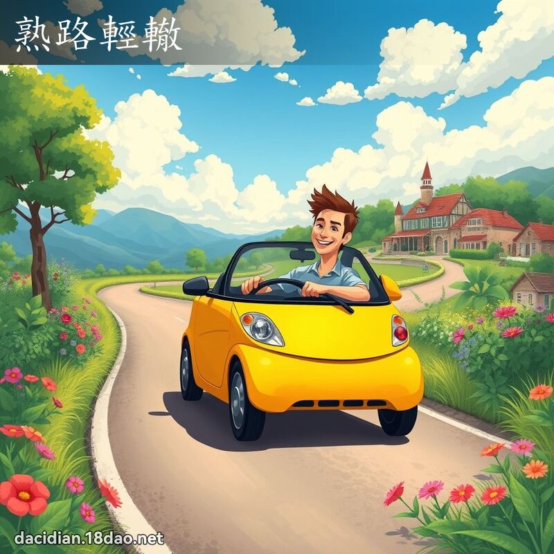 熟路轻辙 - 国语大辞典配图