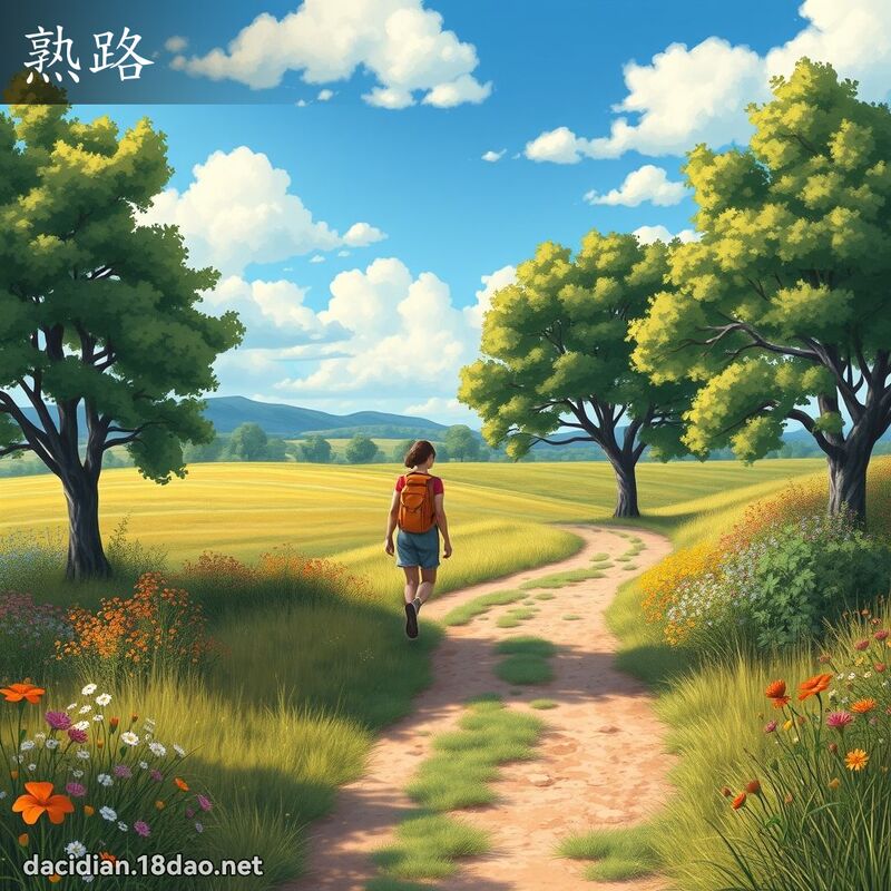 熟路 - 國語大辭典配圖