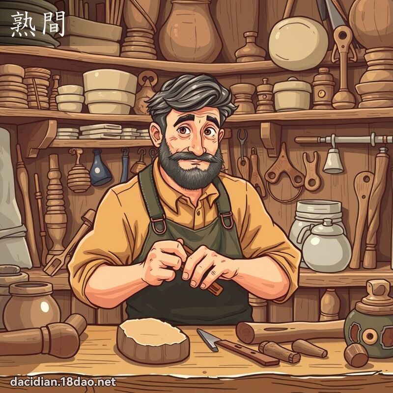 熟间 - 国语大辞典配图