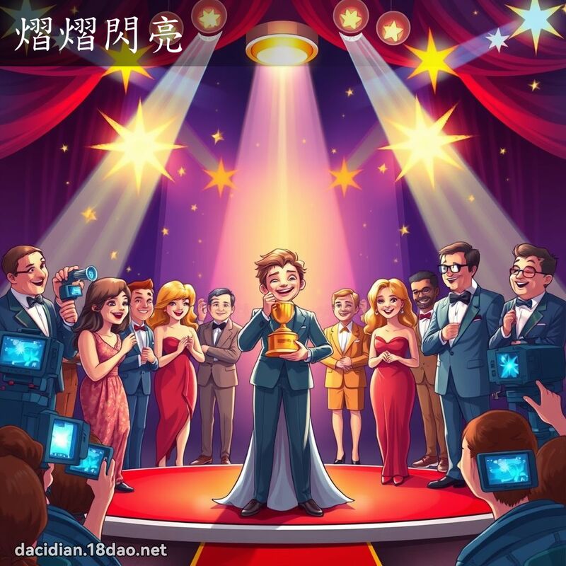 熠熠閃亮 - 國語大辭典配圖