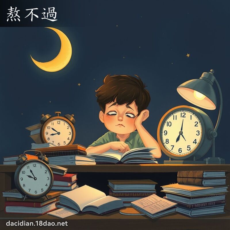 熬不过 - 国语大辞典配图