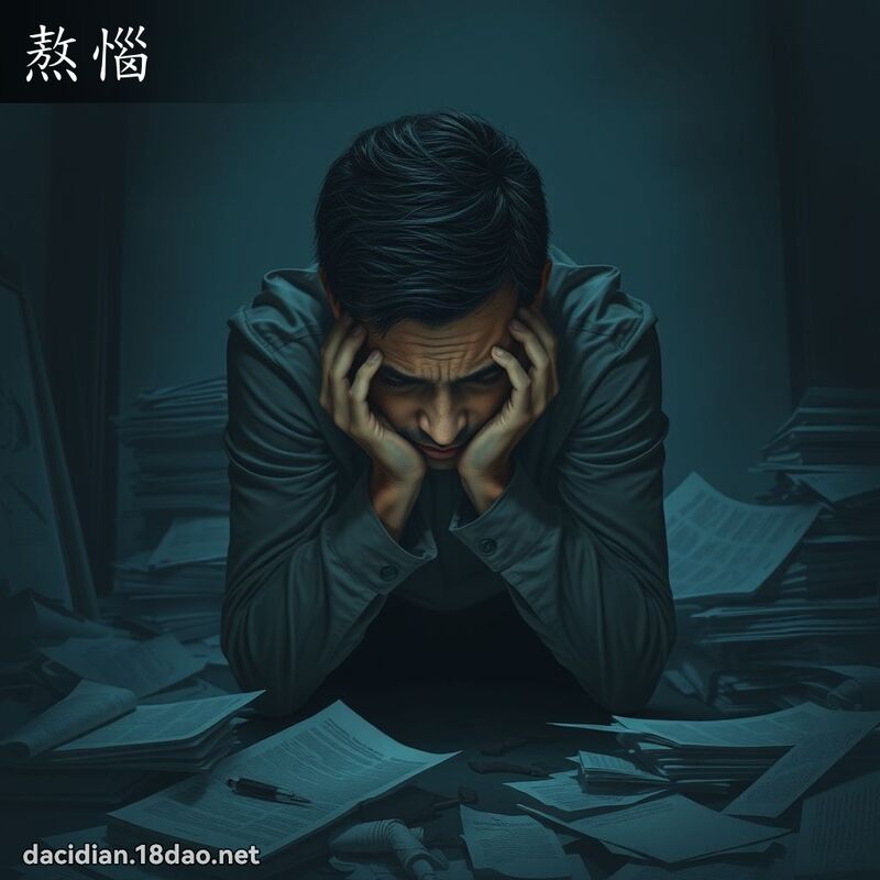 熬恼 - 国语大辞典配图