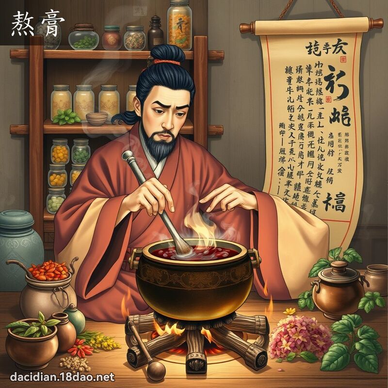 熬膏 - 國語大辭典配圖