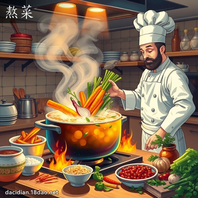 熬菜 - 國語大辭典配圖