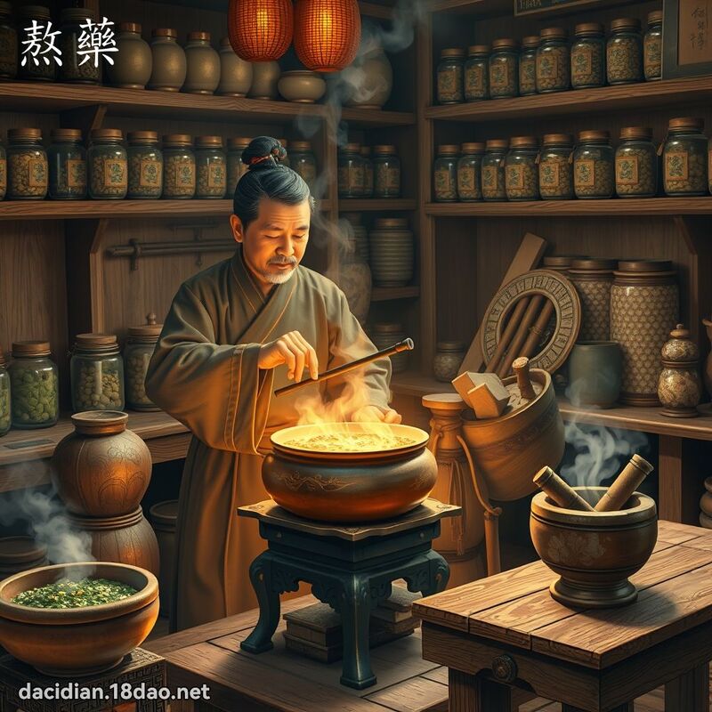 熬药 - 国语大辞典配图