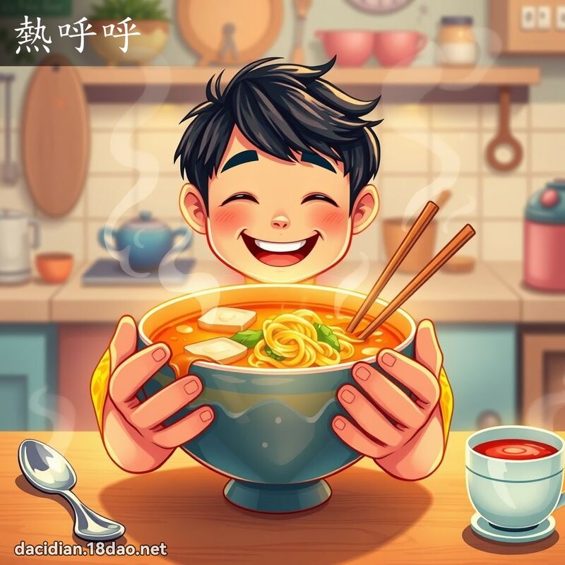 熱呼呼 - 國語大辭典配圖