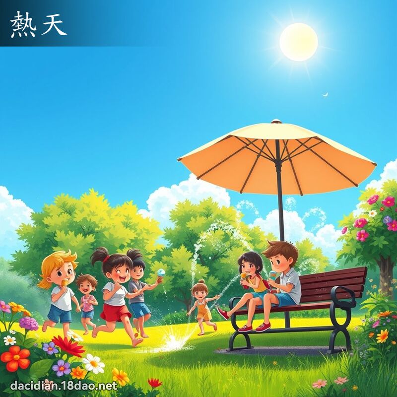 热天 - 国语大辞典配图