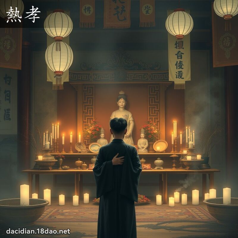 热孝 - 国语大辞典配图