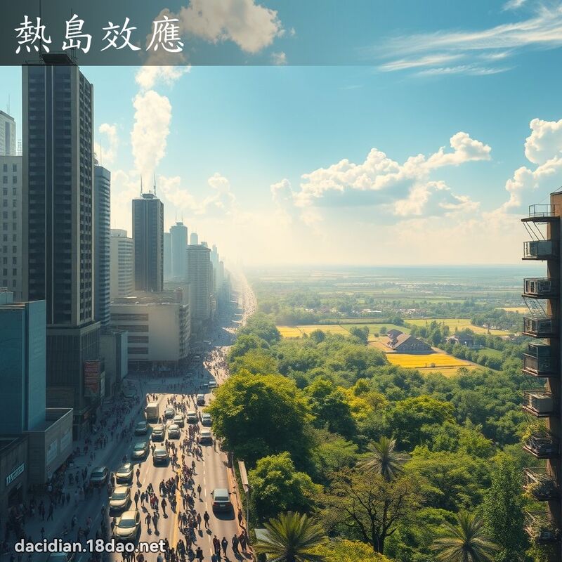 熱島效應 - 國語大辭典配圖