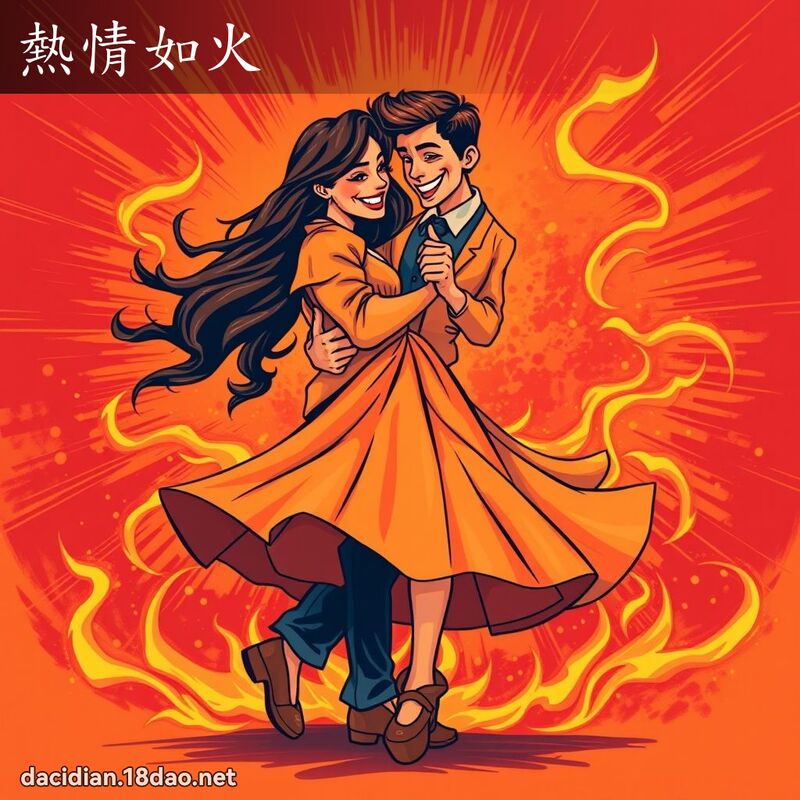 热情如火 - 国语大辞典配图