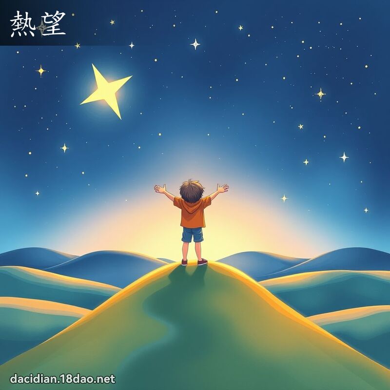 熱望 - 國語大辭典配圖