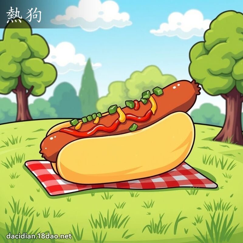 熱狗 - 國語大辭典配圖