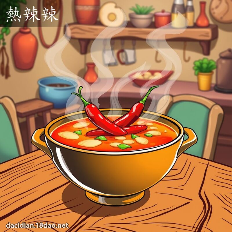 熱辣辣 - 國語大辭典配圖