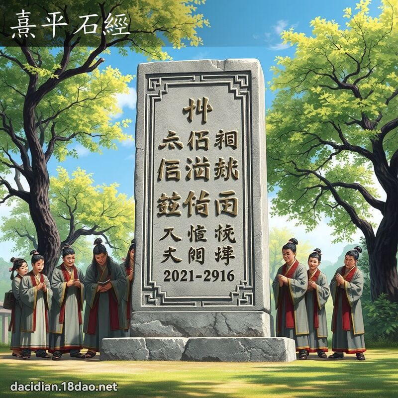 熹平石经 - 国语大辞典配图
