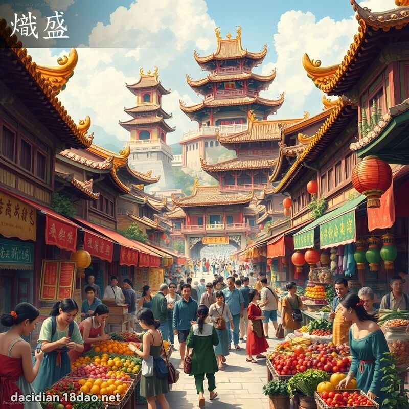熾盛 - 國語大辭典配圖