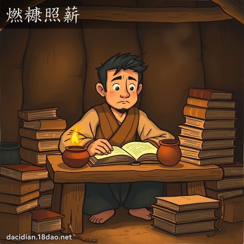 燃糠照薪 - 国语大辞典配图