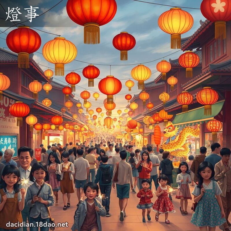 燈事 - 國語大辭典配圖
