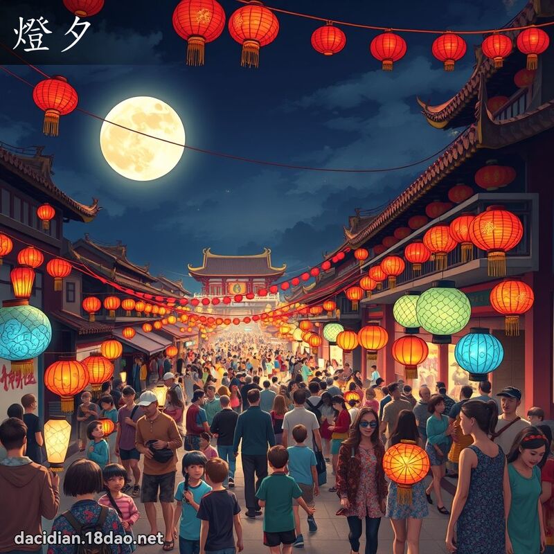 灯夕 - 国语大辞典配图