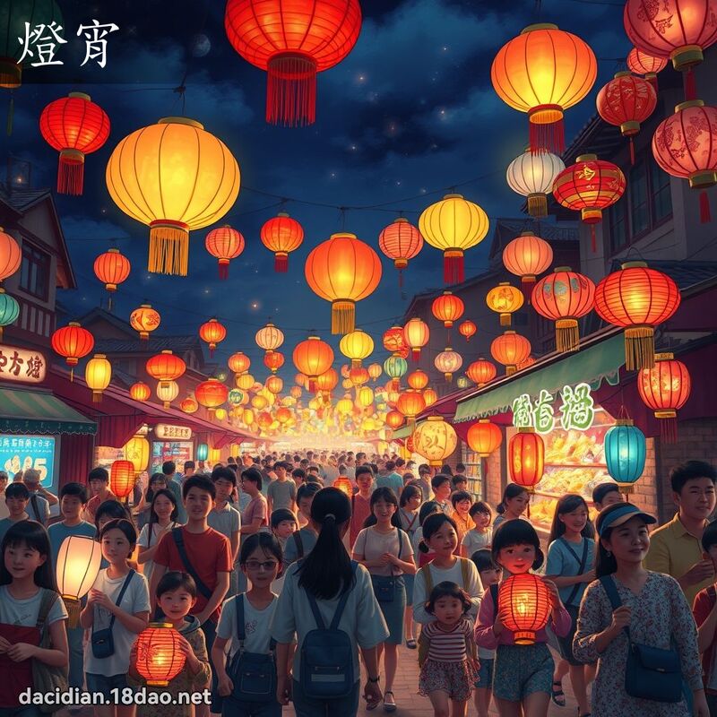 灯宵 - 国语大辞典配图