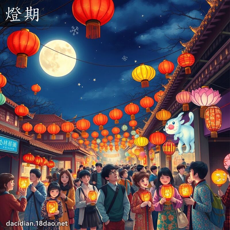 灯期 - 国语大辞典配图