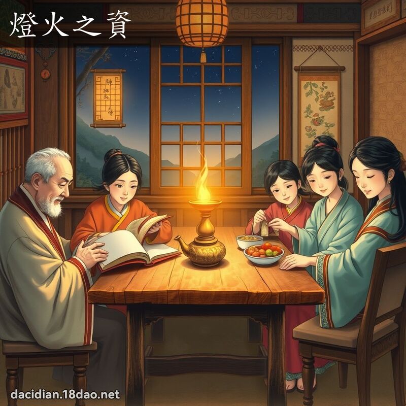 燈火之資 - 國語大辭典配圖