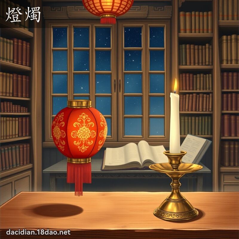 燈燭 - 國語大辭典配圖