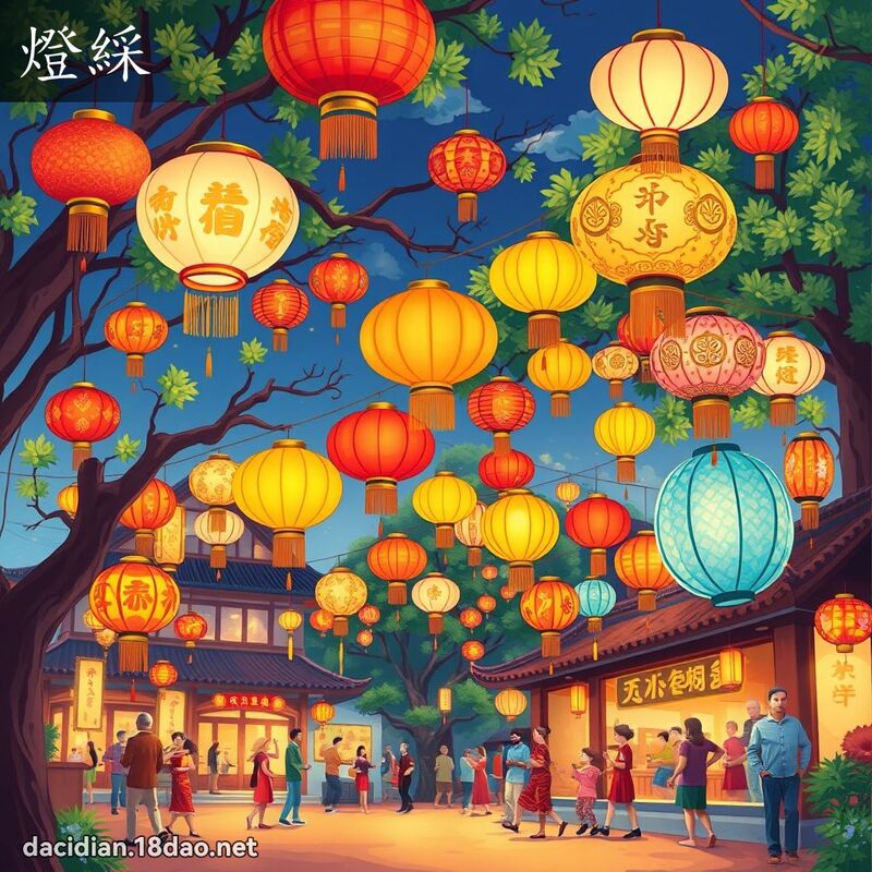燈綵 - 國語大辭典配圖
