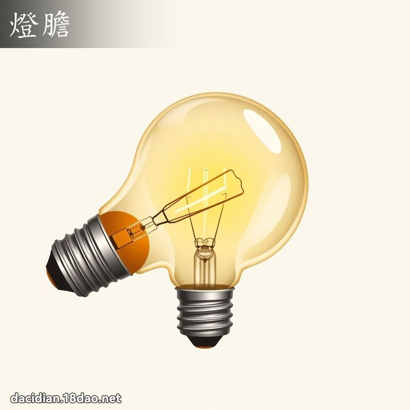 灯胆 - 国语大辞典配图