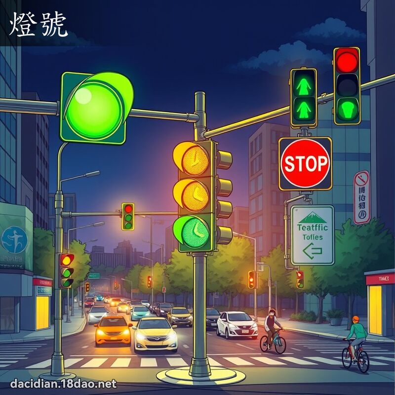 燈號 - 國語大辭典配圖