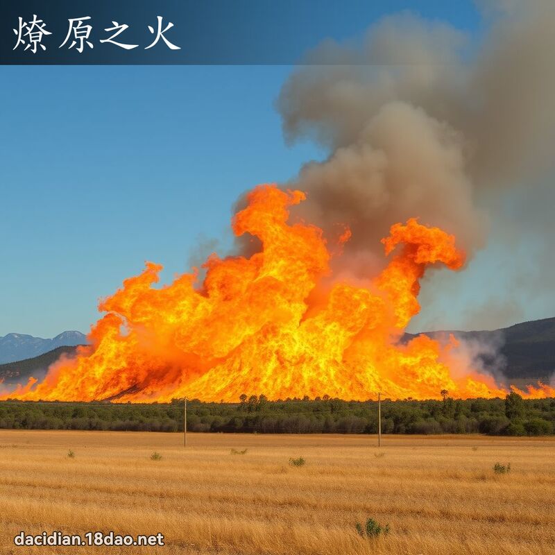 燎原之火 - 國語大辭典配圖