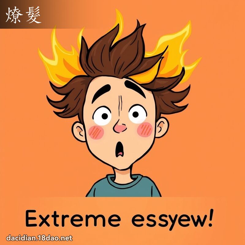 燎发 - 国语大辞典配图