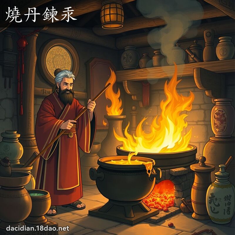 烧丹链汞 - 国语大辞典配图