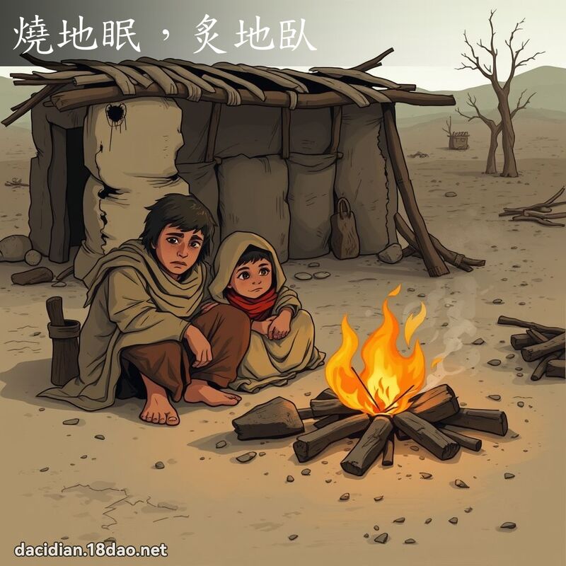 燒地眠，炙地臥 - 國語大辭典配圖