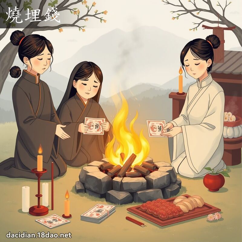 燒埋錢 - 國語大辭典配圖
