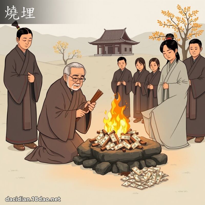 烧埋 - 国语大辞典配图