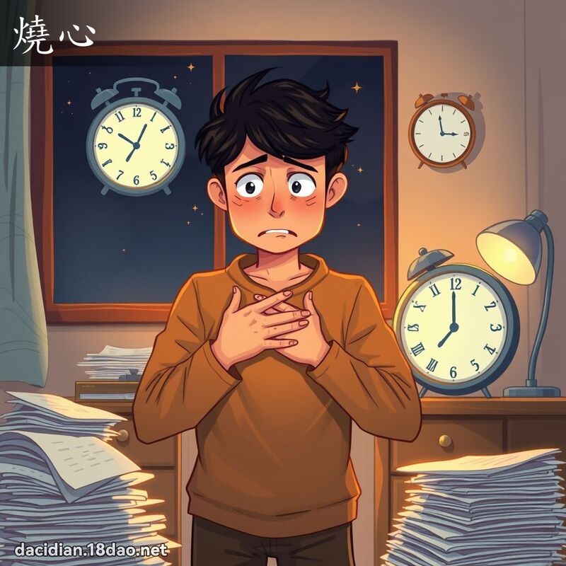 烧心 - 国语大辞典配图