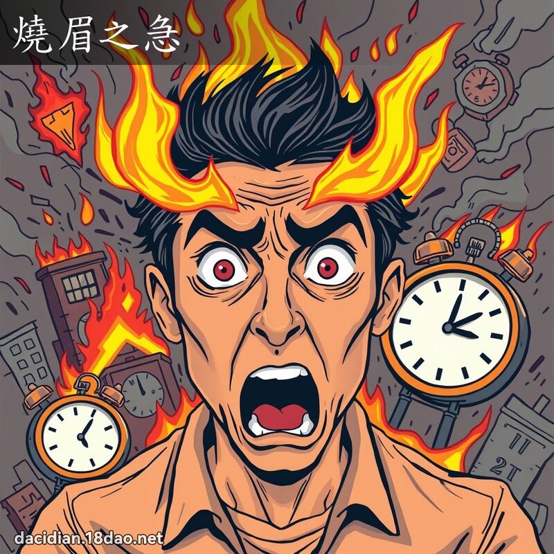 烧眉之急 - 国语大辞典配图