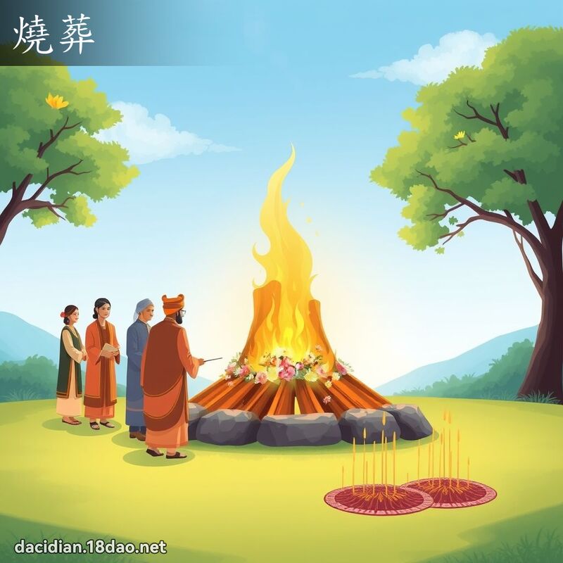 烧葬 - 国语大辞典配图