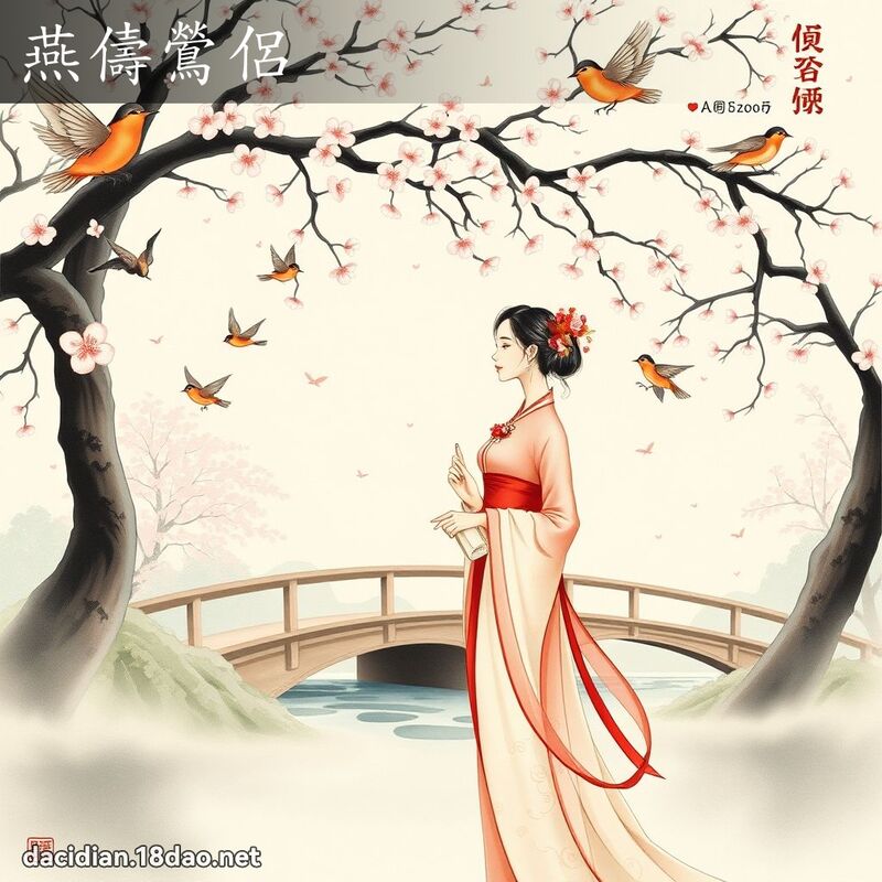 燕儔鶯侶 - 國語大辭典配圖