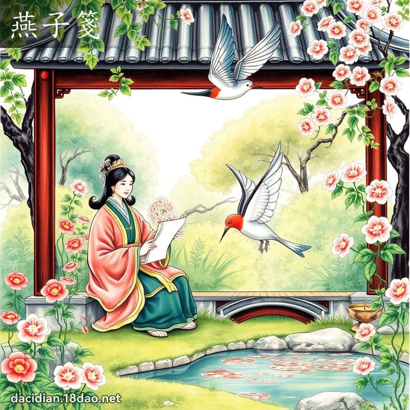 燕子箋 - 國語大辭典配圖