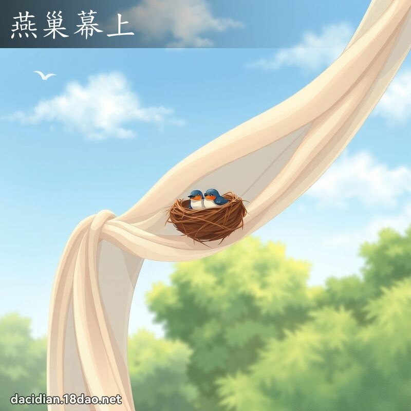 燕巢幕上 - 國語大辭典配圖