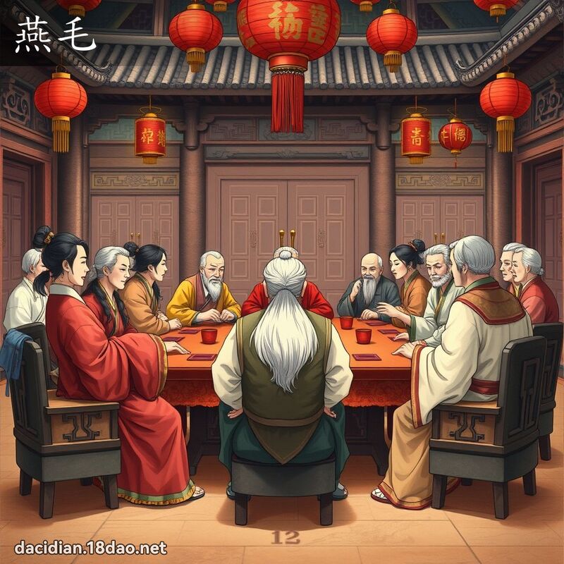 燕毛 - 國語大辭典配圖