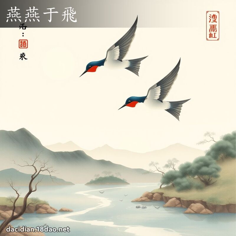 燕燕于飛 - 國語大辭典配圖