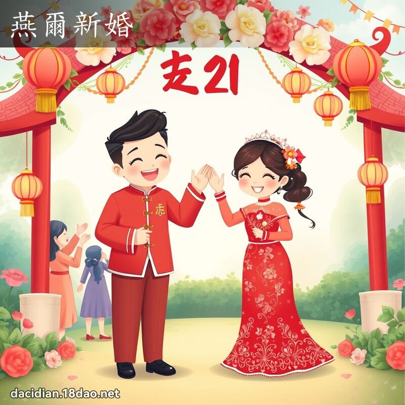 燕尔新婚 - 国语大辞典配图