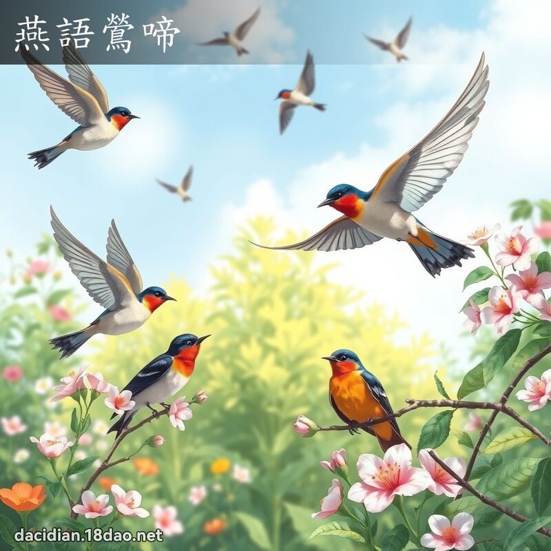燕语鶯啼 - 国语大辞典配图