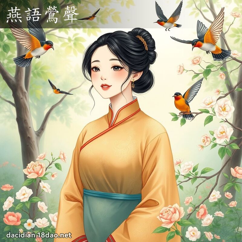 燕语鶯声 - 国语大辞典配图