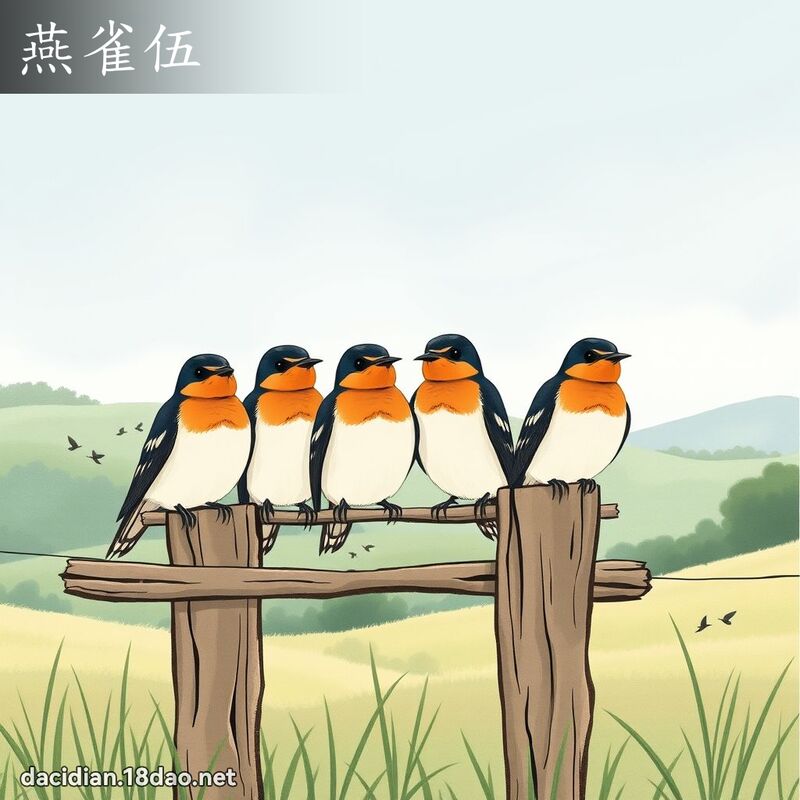 燕雀伍 - 國語大辭典配圖