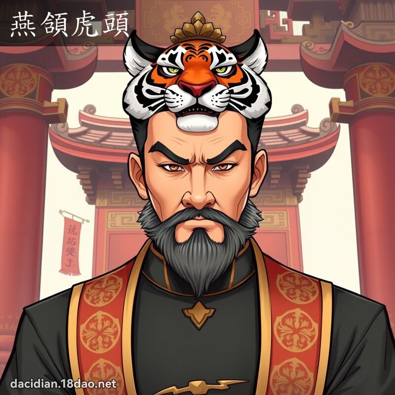 燕頷虎頭 - 國語大辭典配圖